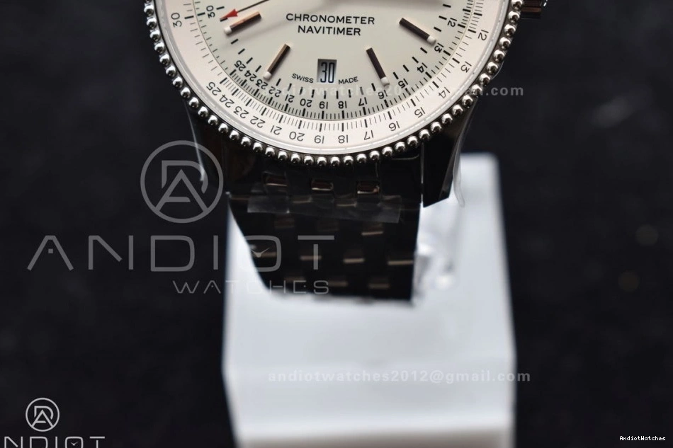 V7F Edition Navitimer Best SS 923 Bracelet A Dial White Bezel 1:1 1 RG SS on Functional 0207